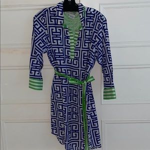 Gretchen Scott Cotton Belted Dress sz XXL